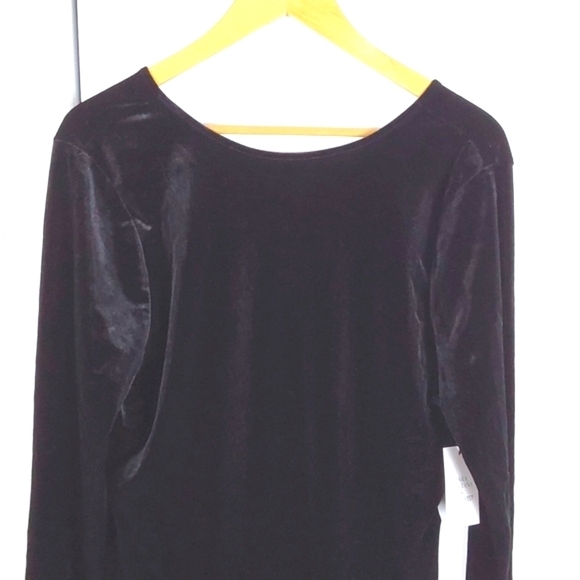 Cara Santana X Nine West Black Velvet Whimsigoth Neutral Dress Winter Sexy Sz.XL - Picture 2 of 12